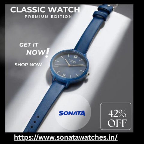 Stylish Blue Dial, Special Discount! at 42% OFF!