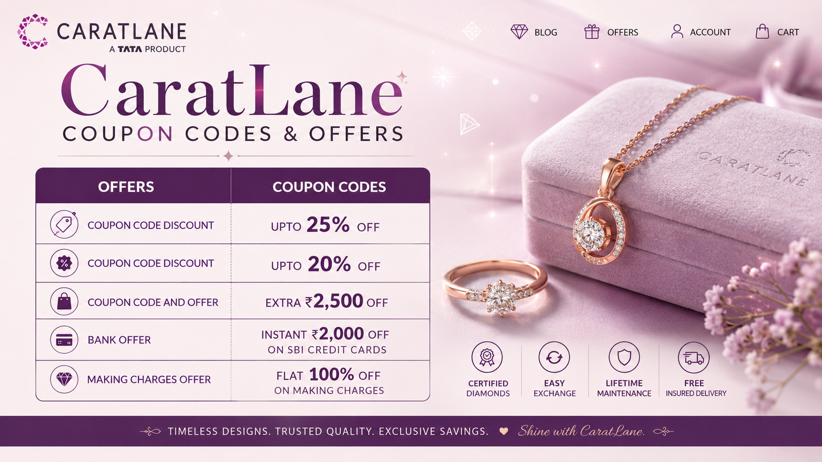 Caratlane discounts & coupon codes