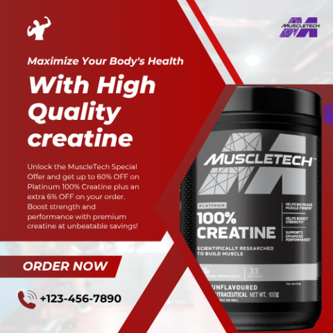 Muscletech Special Offer: Get Up To 60% OFF On MuscleTech Platinum 100% Creatine + Extra 6% OFF