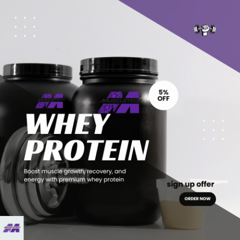 MuscleTech-Signup Offer - Flat 5% OFF On Your First Order