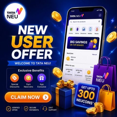 Tata Neu New User Coupon Code with Welcome Offer and First Order Discount