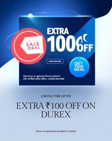 Durex India Extra ₹100 Off Offer on Orders Above ₹999