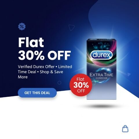 Durex Extra Time Condoms Flat 30 Percent Off