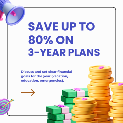 Save Up to 80% on 3-Year Plans