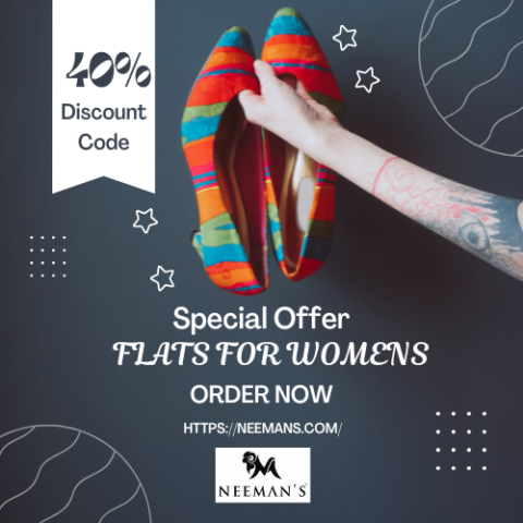 Get 40% Off On Flats For Womens