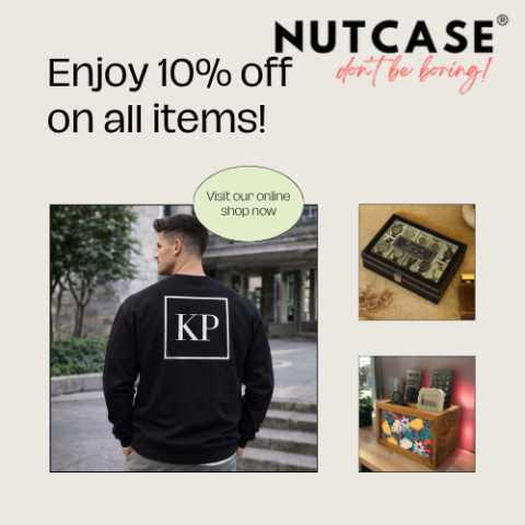 10% OFF ON NUTCASE