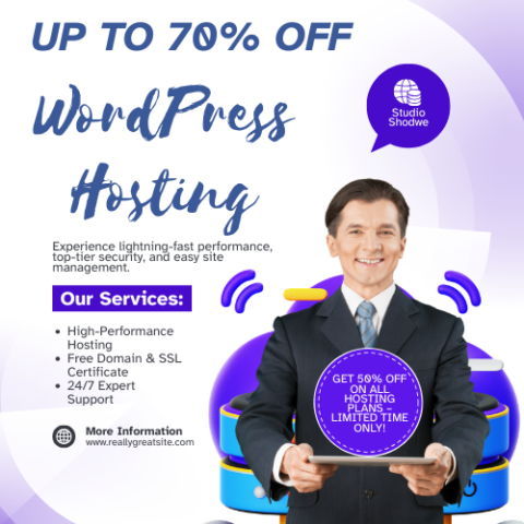 Up to 70% OFF WordPress Hosting