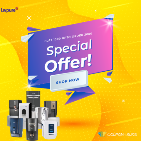 Livpure-Flat ₹1000 OFF on orders above ₹3000