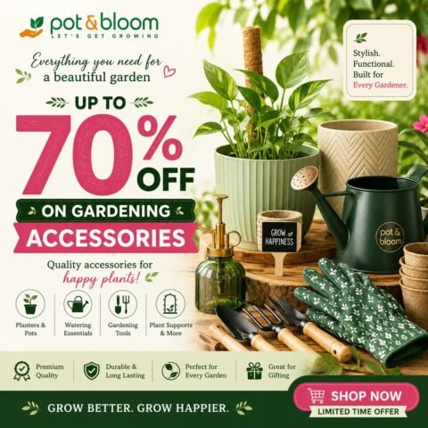 Get Up to 70% Off on Pot & Bloom Gardening Accessories