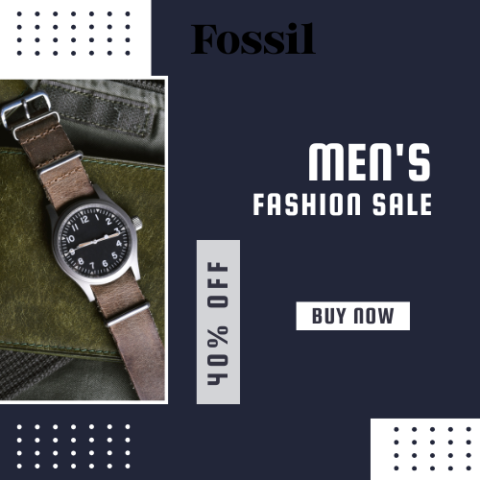 Buy Fossil sunglasses, watches, bags and accessories for men and women during this sale and save big. Get extra Cashback discount with us!