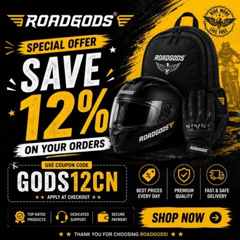 Roadgods Special Offer: Save 12% on your orders