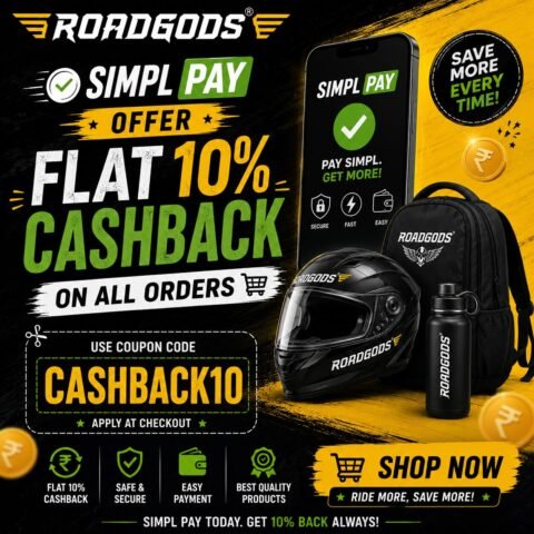 Roadgods Simpl Pay Offer – Flat 10% Cashback On All Orders