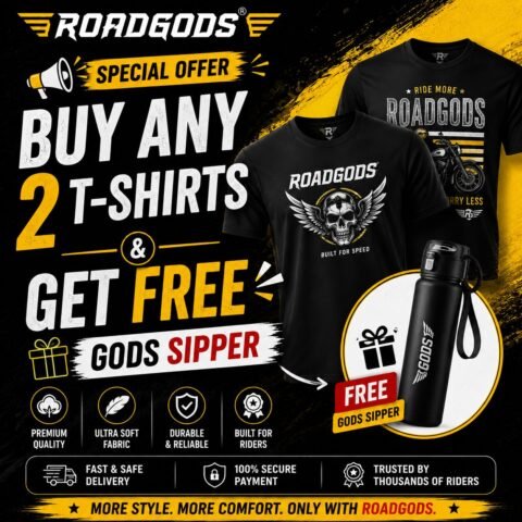 Roadgods Buy Any 2 T-shirts & Get Free Gods Sipper