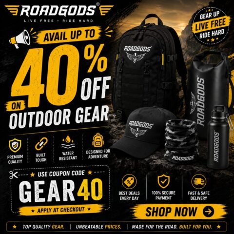 Roadgods Avail Up To 40% OFF On Outdoor Gea