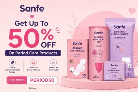sanfe Get Up To 50% OFF On Period Care Products