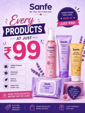 Every Products At Just ₹99 for sanfe