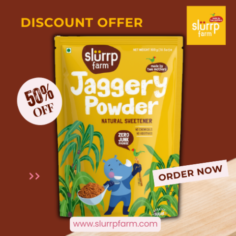 Save Upto 40% on Slurrp Farm Jaggery Powder 🍯