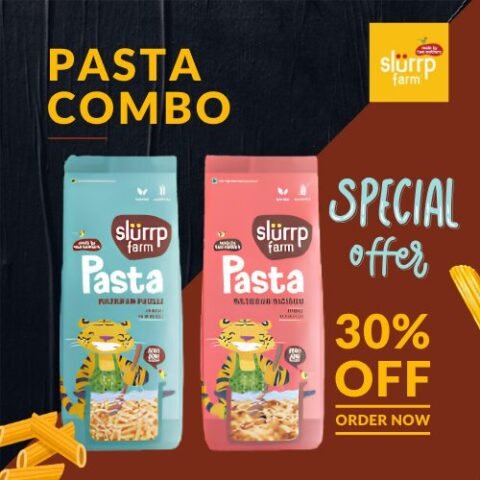Get 30% Off on Slurrp Farm Pasta Combos