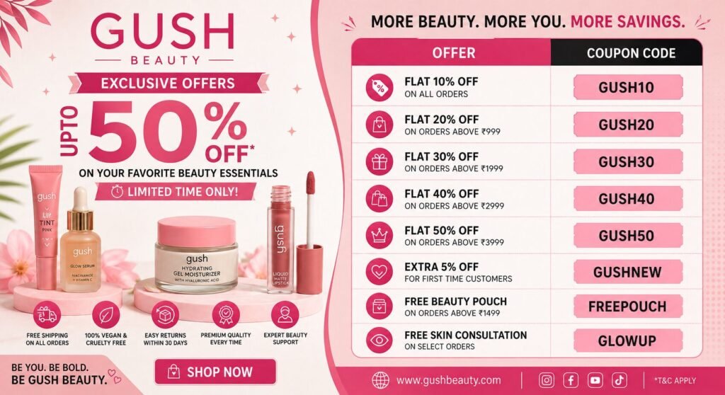Gush Beauty Coupon Code