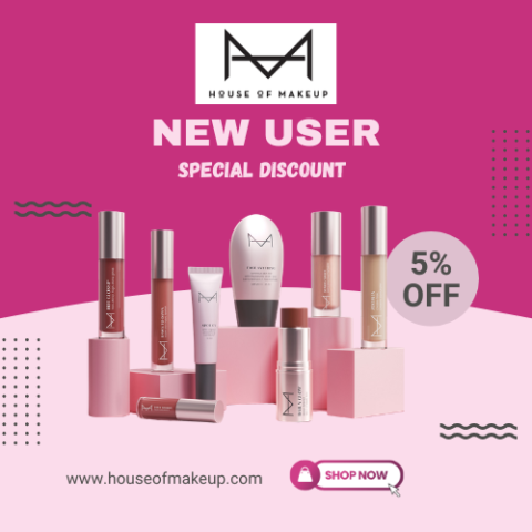 House of Makeup New User Offer – 5% OFF