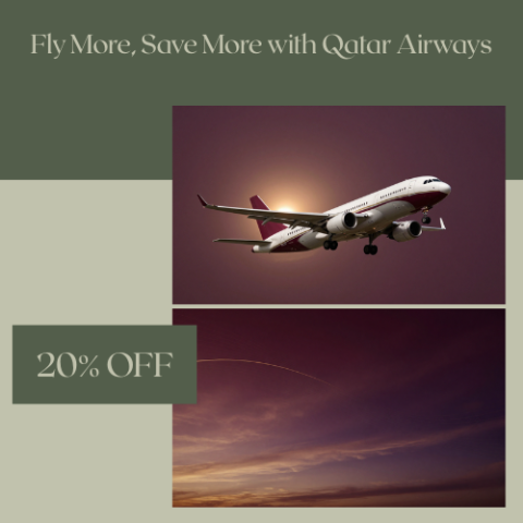 Qatar Airways Coupon Design