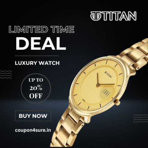 ⏳ Limited-Time Deal: 20% OFF Titan Luxury Watch