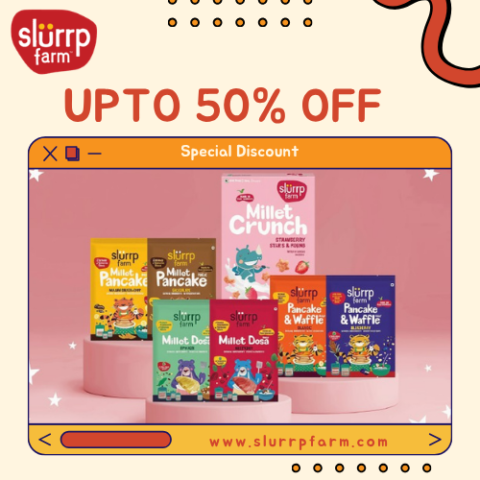 50 % off on Slurrp Farm products