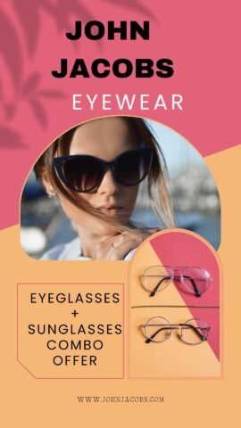 John Jacobs-Eyeglasses + Sunglasses Combo Offer
