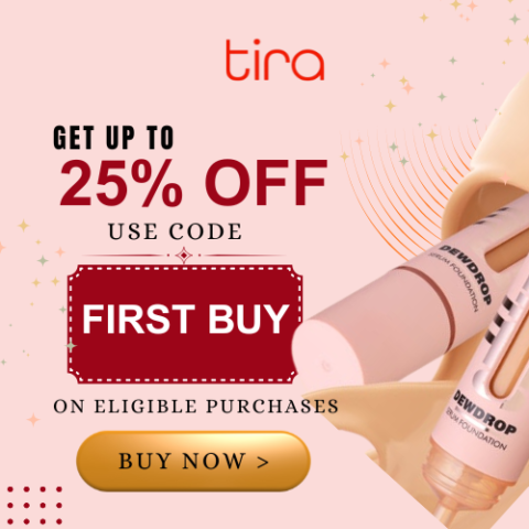 Tira coupon code FIRSTBUY for up to 25% off