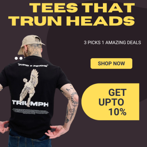 Triumph Black Printed Regular Fit T-Shirt