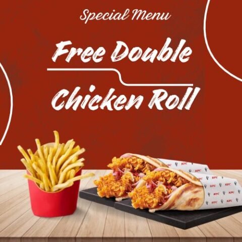 Free Double Chicken Roll