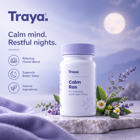 Traya Calm Ras Sleep Wellness Poster