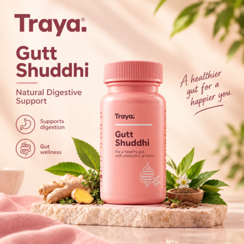 Traya Gutt Shuddhi Wellness Poster