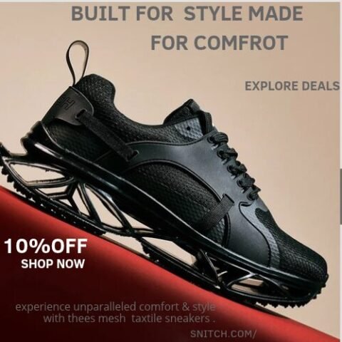 Experience unparalleled comfort and style with these mesh textile sneakers. Black Solid Sneakers ,NEW10 Enjoy 10% off on your first order .