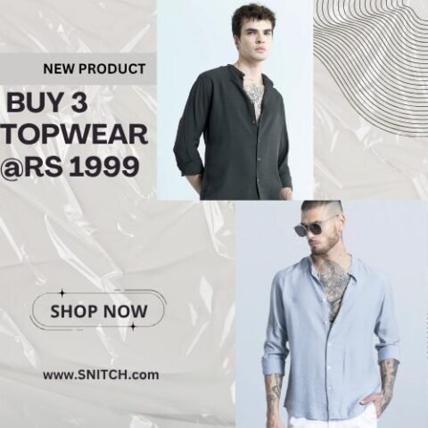 BUY 3 FOR ₹1999 , blue plain pattern shirt.